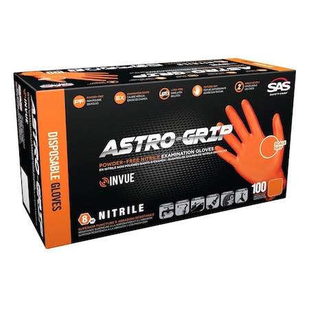 Sas Safety ASTRO GRIP PF, EX NITRLE  2XL, 66475 66475